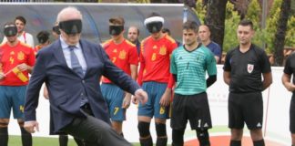 Del Bosque mundial para ciegos futbol 5