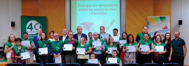 Curso de formador de formadores en derechos de Plena inclusión Extremadura