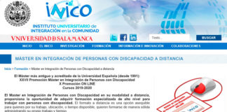 El Inico llevará a cabo una nueva edición del Máster en integración de personas con discapacidad