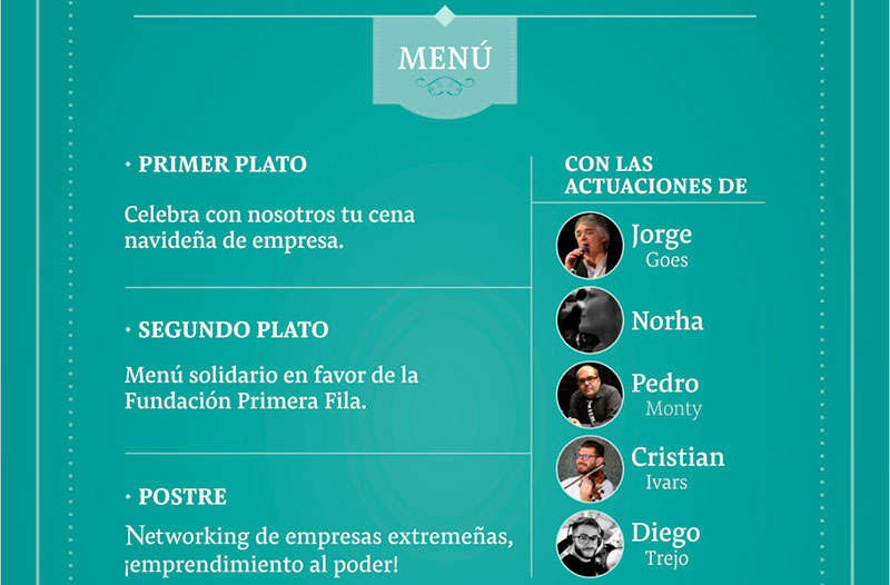 La Fundación Primera Fila organiza una nueva edición de su cena solidaria para empresas