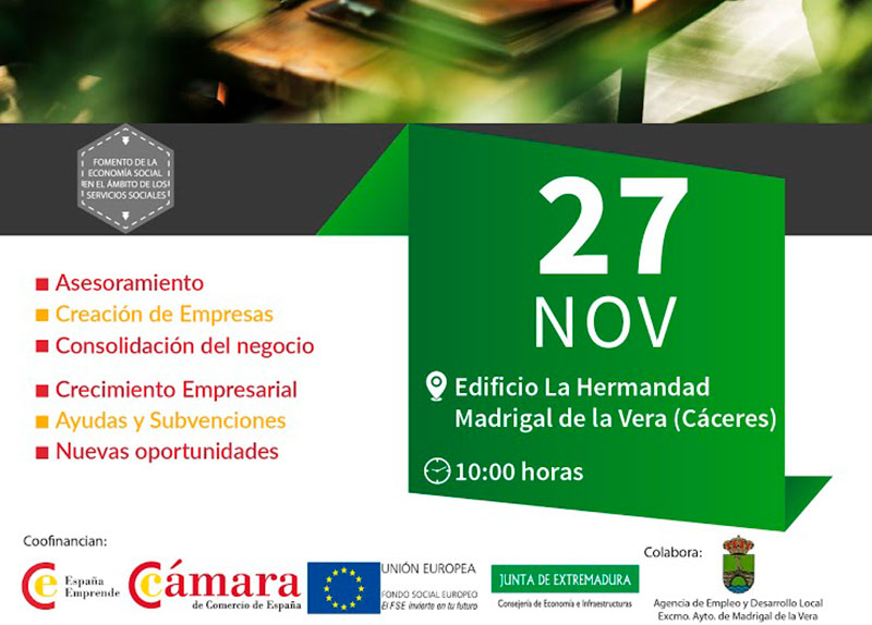 Madrigal de la Vera acogerá una jornada sobre economía social