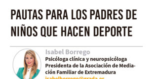 Pautas para los padres de niños que hacen deporte. Grada 129. Isabel Borrego
