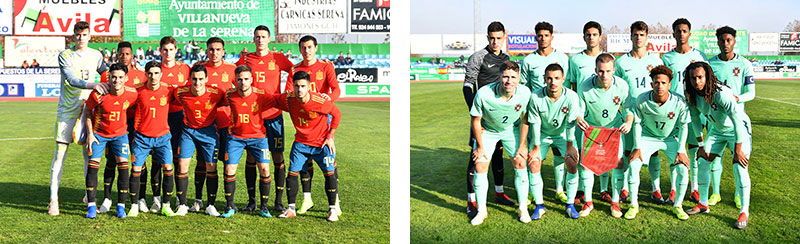 La selección española de fútbol sub18 vence a Portugal en un emocionante partido