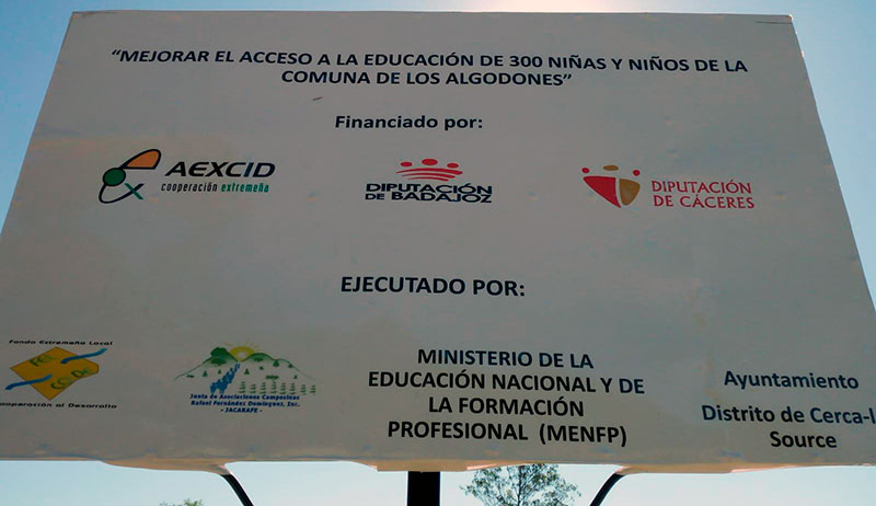 Las diputaciones provinciales extremeñas y Aexcid impulsan la educación en Haití