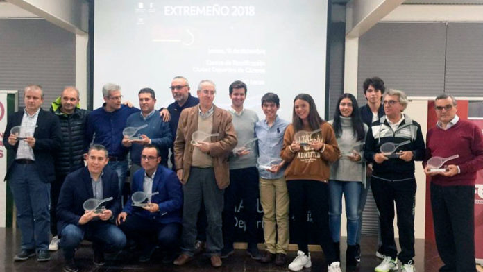La Federación Extremeña de Tenis celebra en Cáceres su gala anual