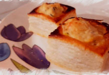 Volovanes rellenos de rape y gambas. Receta de TH Color Verde Volovanes rellenos de rape y gambas. Receta de TH Color Verde