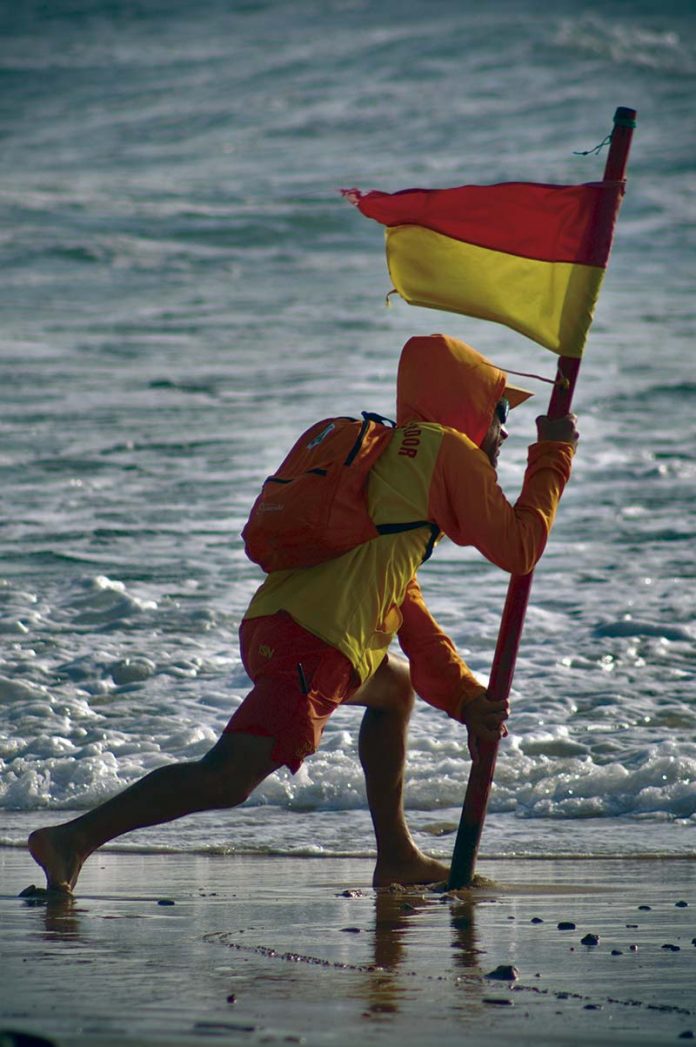 'Socorrista en la Praia da areia branca'. Grada 130. Fotografía