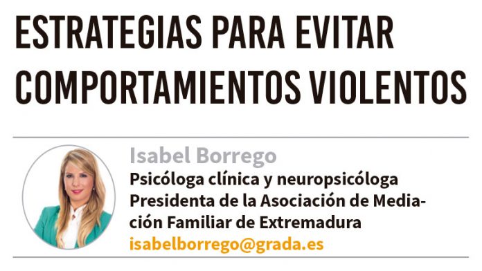 131_secciones_psicologia_isabel Estrategias para evitar comportamientos violentos. Grada 131. Isabel Borrego