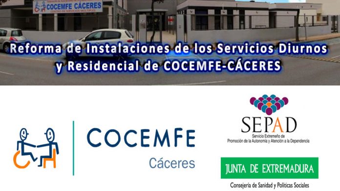 20190220_reformaCocemfe_Caceres Reforma de Instalaciones de los Servicios Diurnos y Residencial de COCEMFE-CÁCERES