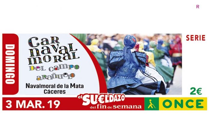 28022019_Cupon carnaval Navalmoral El cupón de la ONCE rinde homenaje al Carnaval de Campo Arañuelo