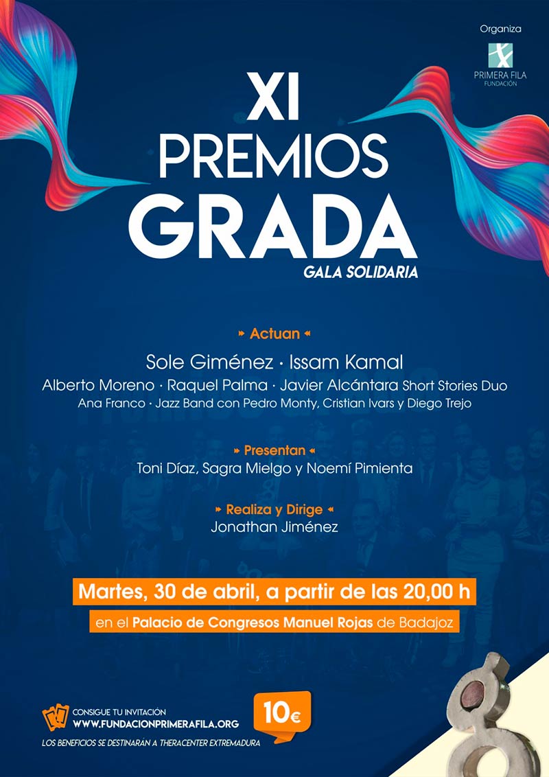 XI Premios Grada. Martes 30 de abril. Palacio de Congresos de Badajoz. Grada 133