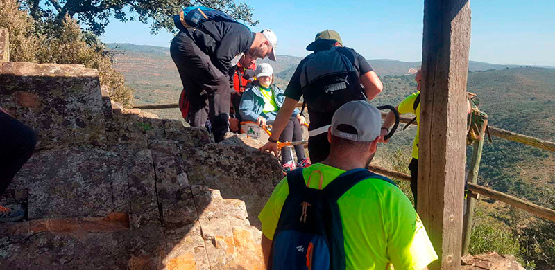 Ruta por el cerro Gimio en Joelette