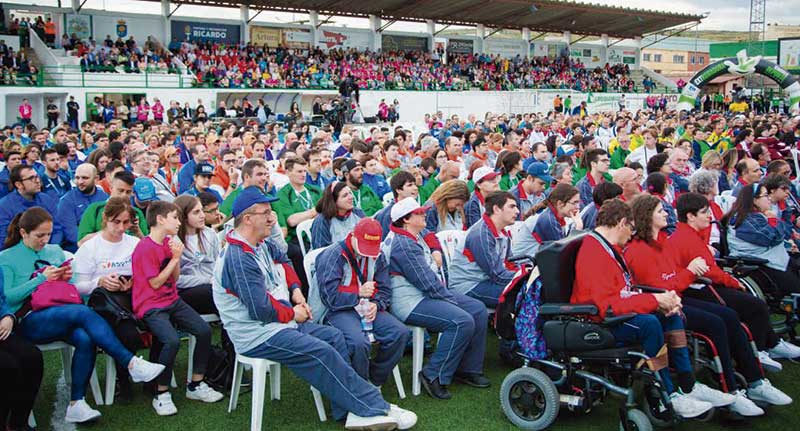 Navalmoral de la Mata acoge la convivencia final de los Jedes 2019. Grada 134. Primera Fila