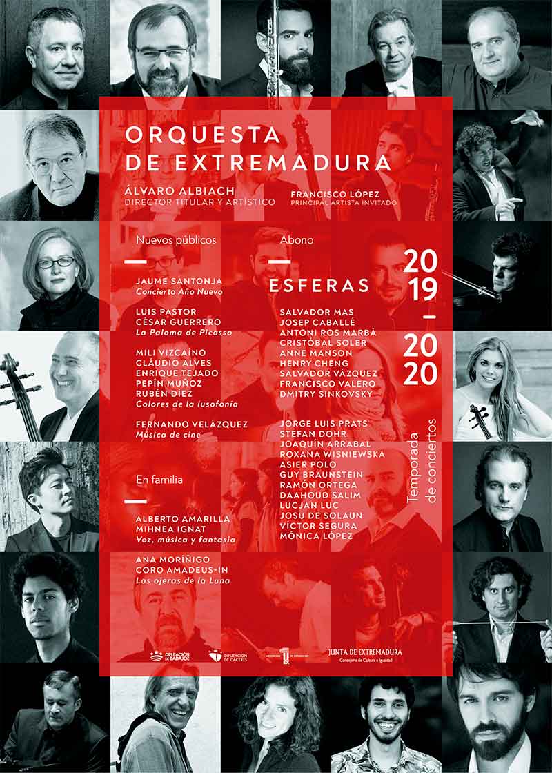 La Orquesta de Extremadura presenta la temporada 2019/2020 bajo el título 'Esferas'