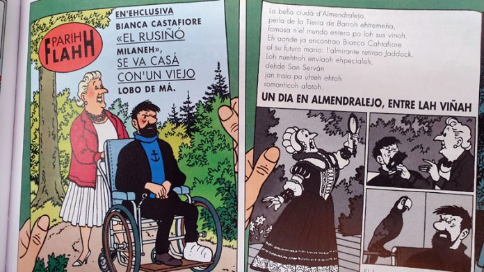 20190806_literatura_tintin1 José Sánchez del Viejo traduce a Tíntín al castúo