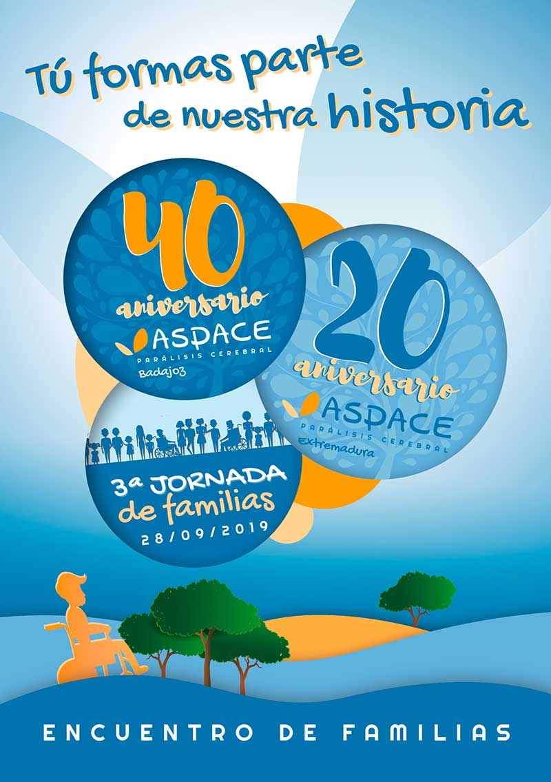 Cuarenta años de Aspace Badajoz. Mucho conseguido, todo por conseguir. Grada 138. Primera fila