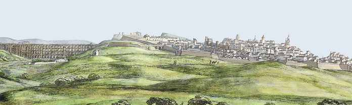 138_secciones_afronteira Passagem da Princesa D. Maria de Portugal por Elvas em 1543 (continuação). Grada 138. A fronteira