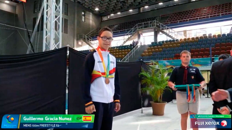 El nadador cacereño Guillermo Gracia completa un espectacular mundial de deportistas con discapacidad intelectual