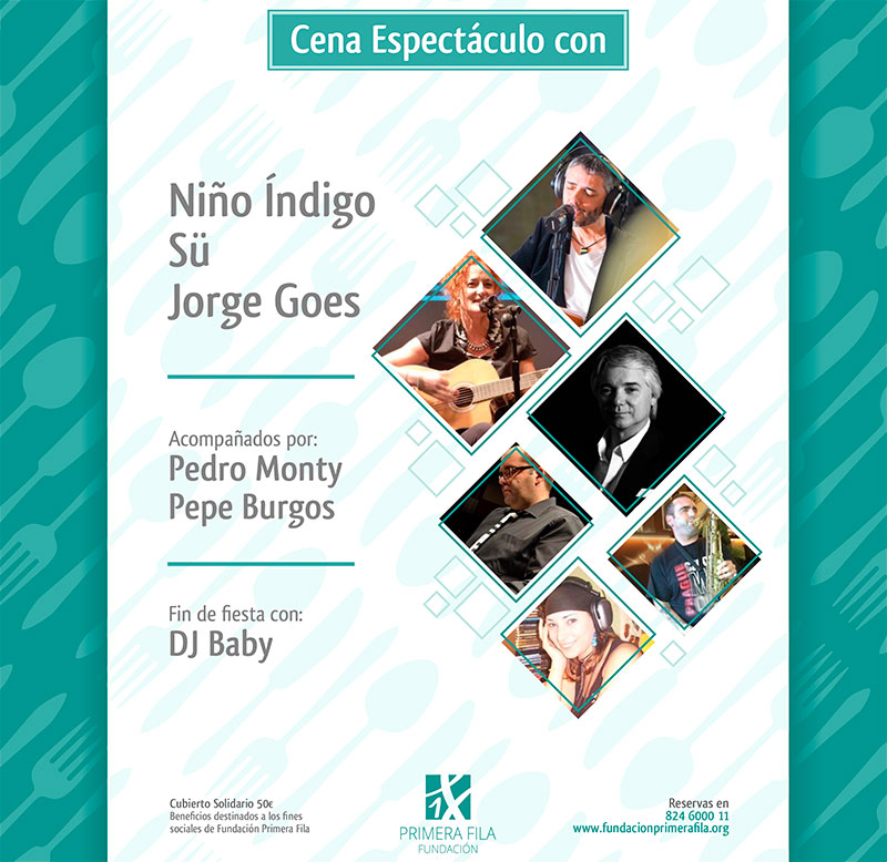 El 28 de noviembre se celebra la cena de empresas solidarias de la Fundación Primera Fila. Grada 139