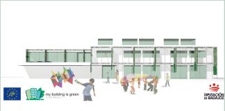 ‘LIFE MyBuildingisGreen’ ofrece soluciones para la adaptación de edificios al cambio climático. Grada 139. Diputación de Badajoz