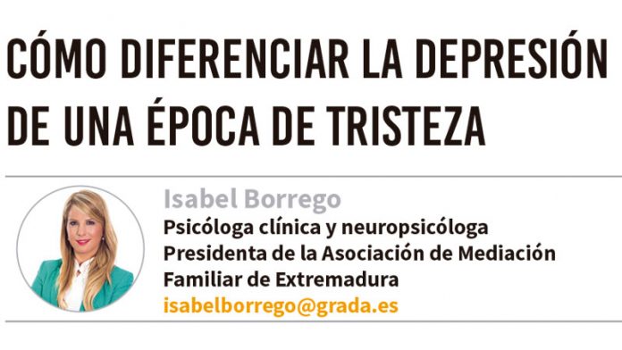 139_secciones_psicologia_isabel Cómo diferenciar la depresión de una época de tristeza. Grada 139. Isabel Borrego